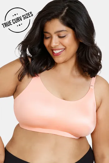 Buy Zivame True Curv Miracle Double Layered Non Wired Full Coverage Super Support Bra - Peach Pearl